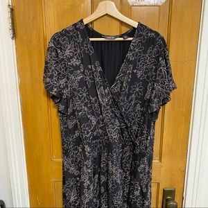 lands end faux wrap dress